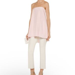 Tibi Strapless Flowing Top in Blush Pink 0